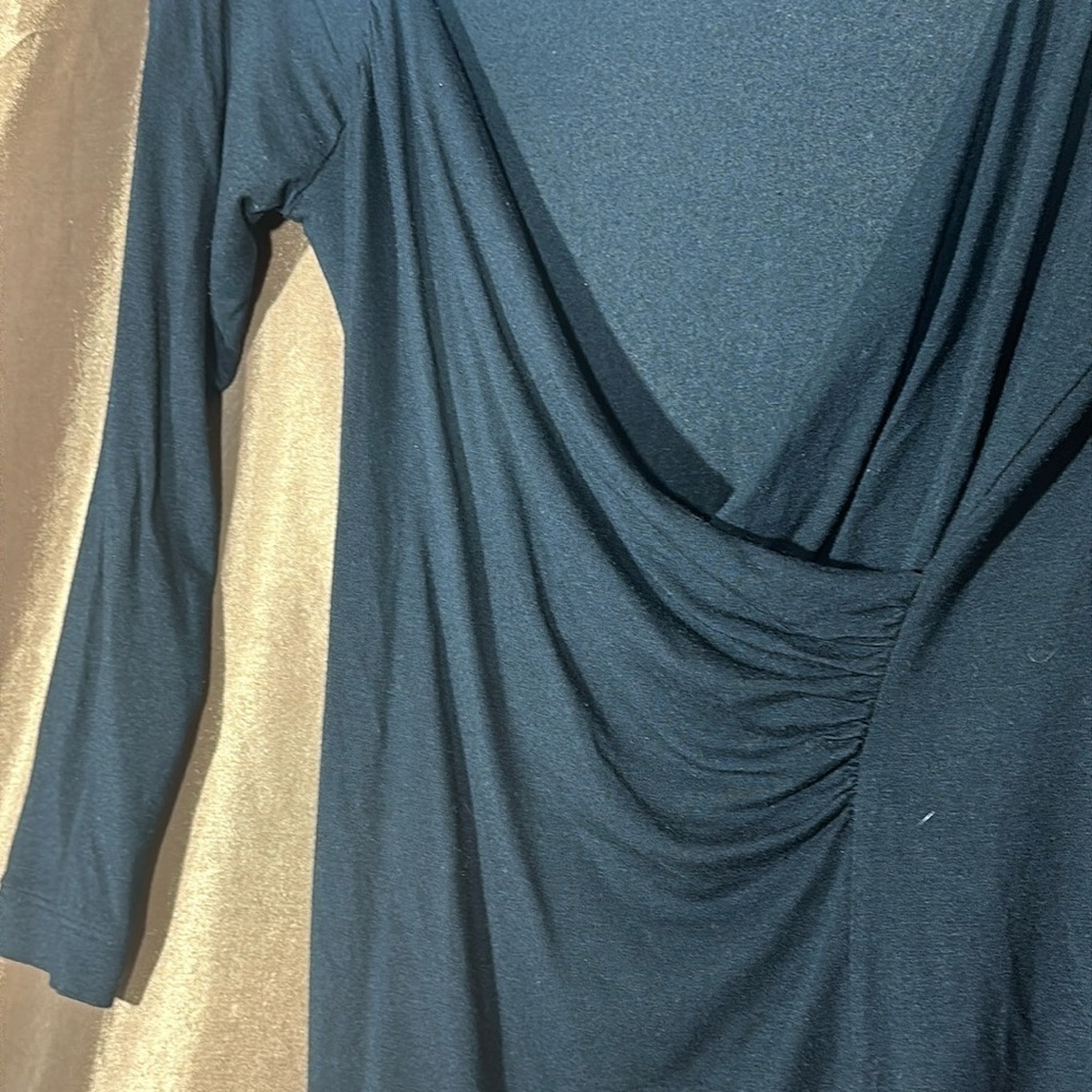 Banana Republic Black Long Sleeve Blouse Casual Dinner Top - Picture 5 of 6